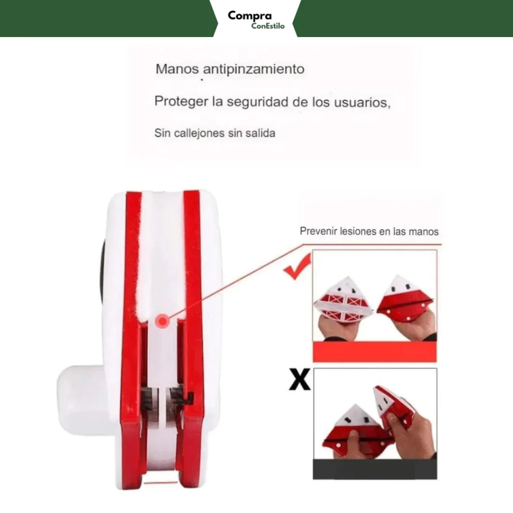 🧽 Limpia Vidrios Magnetico + ENVÍO GRATIS