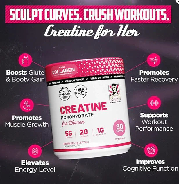 ⚡️Creatina Monohidratada - Woman Power – Rendimiento Total – Aumenta tu fuerza y definición sin perder feminidad + ENVIO GRATIS🚚