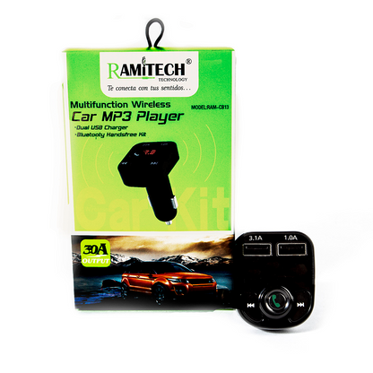 🚗 REPRODUCTOR BLUETOOTH INALÁMBRICO PARA CARRO + ENVÍO GRATIS 🚚