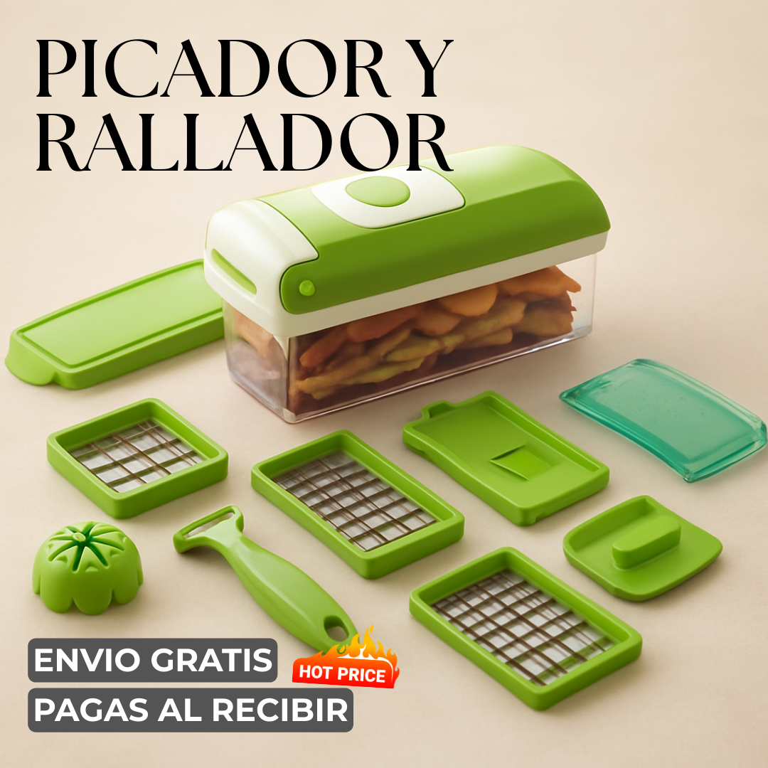 🥕 PICADOR Y RALLADOR · cocina fácil, rápida y sin desorden + ENVÍO GRATIS