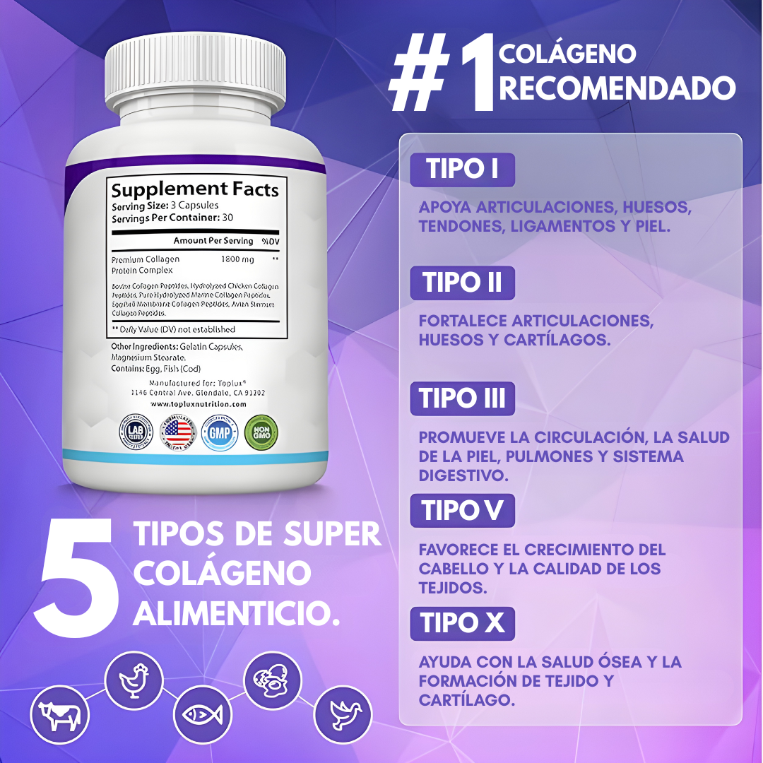 ⚡️COLLAGEN PEPTIDES X90 CAPS + ENVIO GRATIS 🚚