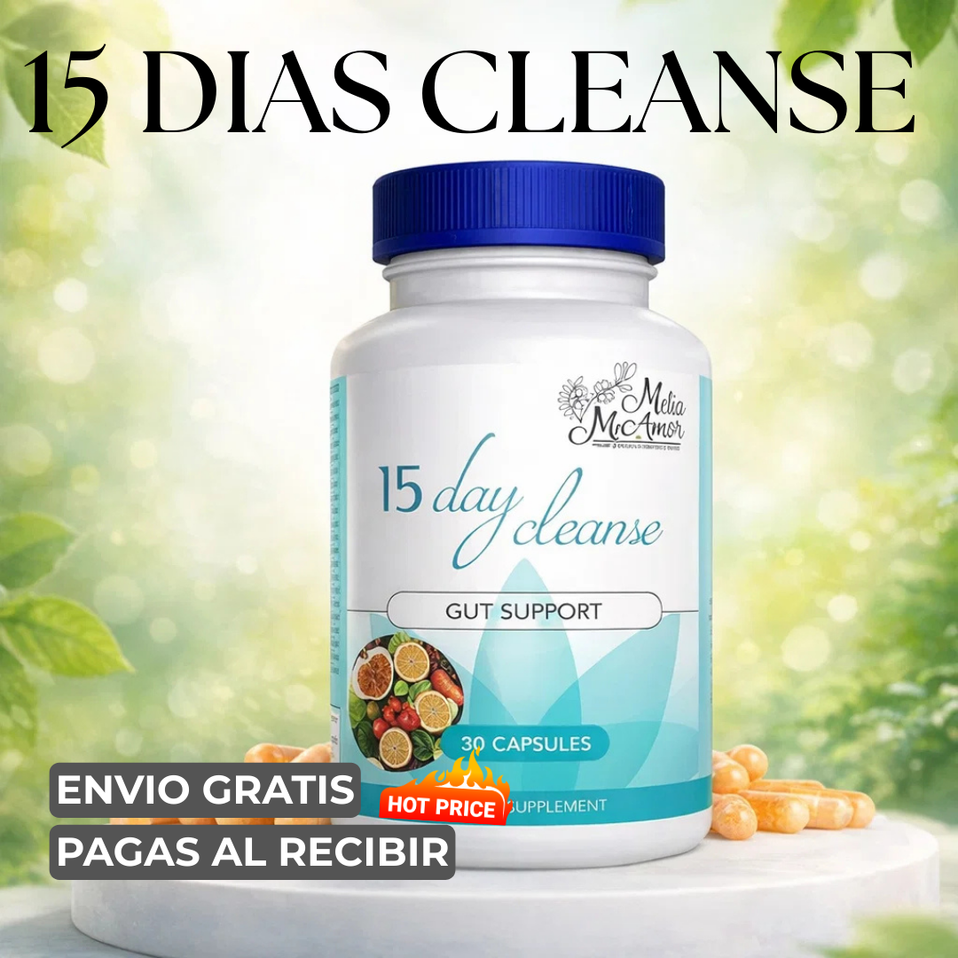 🧃 15 DÍAS CLEANSE – Limpieza Natural de Colon + Envío Gratis 🚚