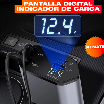 ⚡ CARGADOR RETRÁCTIL 4 EN 1 + ENVÍO GRATIS