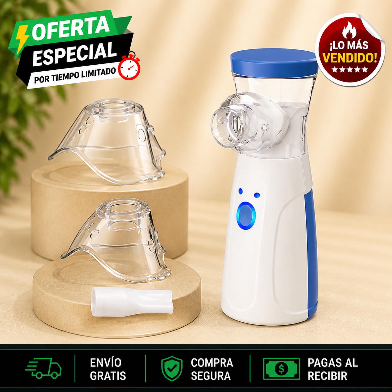 💨 Nebulizador y Atomizador Portátil para Niños y Adultos + ENVIO GRATIS 🚚