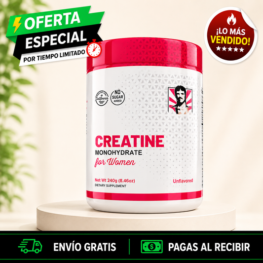 ⚡️Creatina Monohidratada - Woman Power – Rendimiento Total – Aumenta tu fuerza y definición sin perder feminidad + ENVIO GRATIS🚚