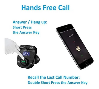 🚗 REPRODUCTOR BLUETOOTH INALÁMBRICO PARA CARRO + ENVÍO GRATIS 🚚