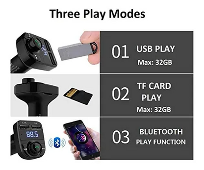 🚗 REPRODUCTOR BLUETOOTH INALÁMBRICO PARA CARRO + ENVÍO GRATIS 🚚