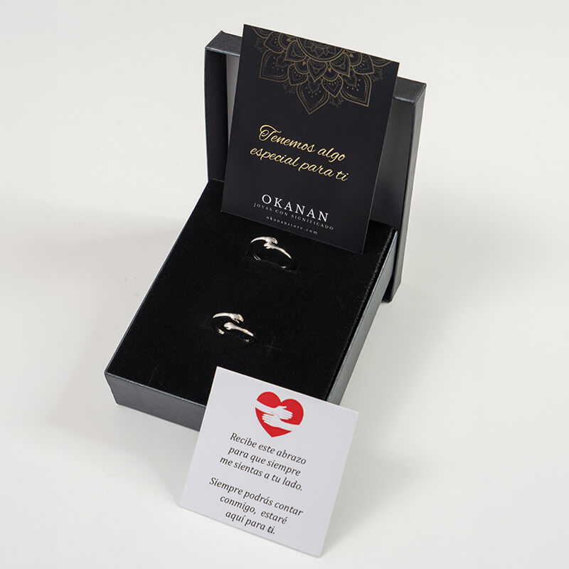 💍 ANILLO "ABRAZO ETERNO" CON TARJETA DEDICADA - OFERTA 2X1 + ENVÍO GRATIS