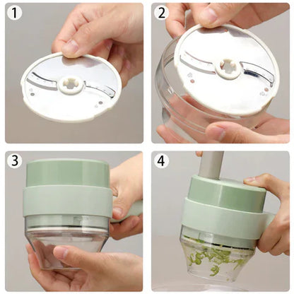 PicaTodo 4 en 1 Cortador de Alimentos Multifuncional