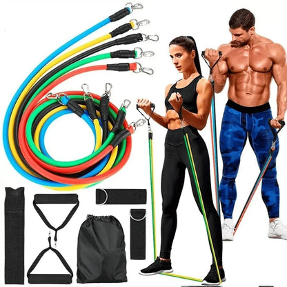 🏋️ KIT DE ENTRENAMIENTO 11 PIEZAS – GIMNASIO COMPLETO EN CASA (50KG) + ENVÍO GRATIS 🚚