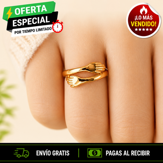 💍 ANILLO "ABRAZO ETERNO" CON TARJETA DEDICADA - OFERTA 2X1 + ENVÍO GRATIS