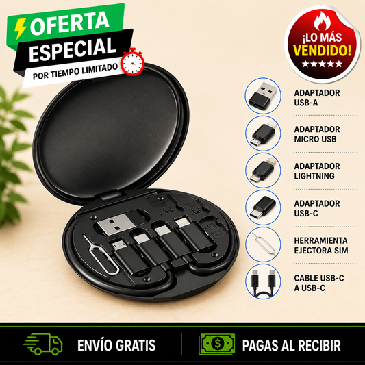 🔌 KIT PORTÁTIL DE CARGA TODO-EN-UNO TECNOLOGÍA ORIGINAL DE EE. UU. + ENVÍO GRATIS