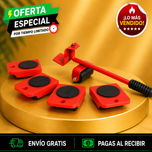 🛋️✨ Kit Elevador y Deslizadores para Mover Muebles + ENVIO GRATIS 🚚