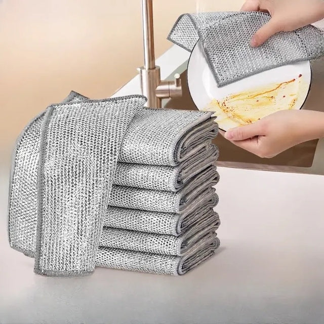 🧽 PAÑO MÁGICO DE ACERO INOXIDABLE REUTILIZABLE + ENVÍO GRATIS 🚚